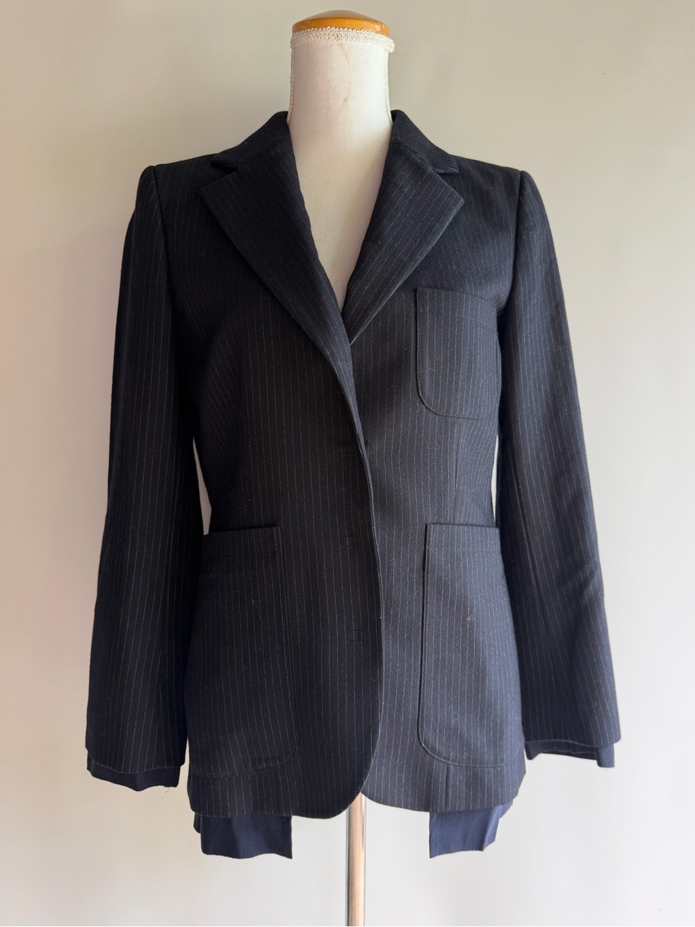 Philosophy di Alberta Ferretti Deconstructed Pinstriped Blazer
